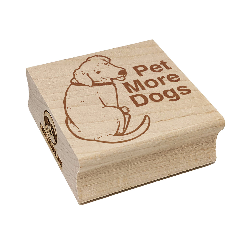 Pet More Dogs Puppy Square Rubber Stamp for Stamping Crafting