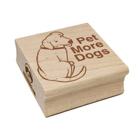 Pet More Dogs Puppy Square Rubber Stamp for Stamping Crafting