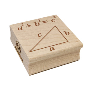 Pythagorean theorem equation Math Geometry Square Rubber Stamp for Stamping Crafting