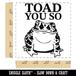 Toad You So Smiling Toad Square Rubber Stamp for Stamping Crafting