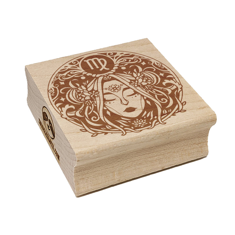 Virgo Astrological Zodiac Sign Horoscope Square Rubber Stamp for Stamping Crafting