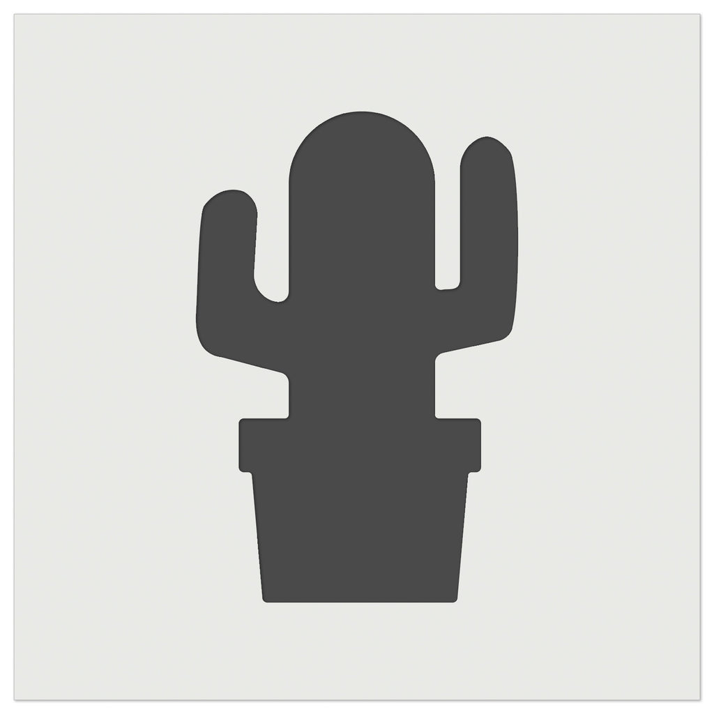 Cactus in Pot Solid Wall Cookie DIY Craft Reusable Stencil