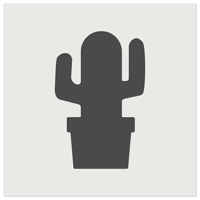 Cactus in Pot Solid Wall Cookie DIY Craft Reusable Stencil