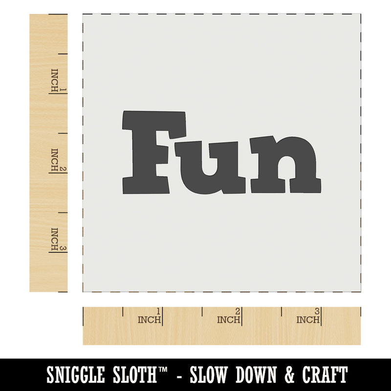 Fun Text Wall Cookie DIY Craft Reusable Stencil