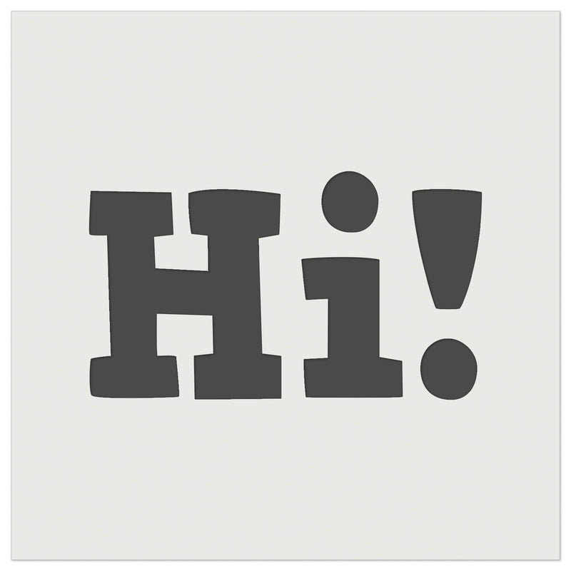 Hi Text Wall Cookie DIY Craft Reusable Stencil