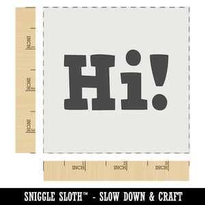 Hi Text Wall Cookie DIY Craft Reusable Stencil