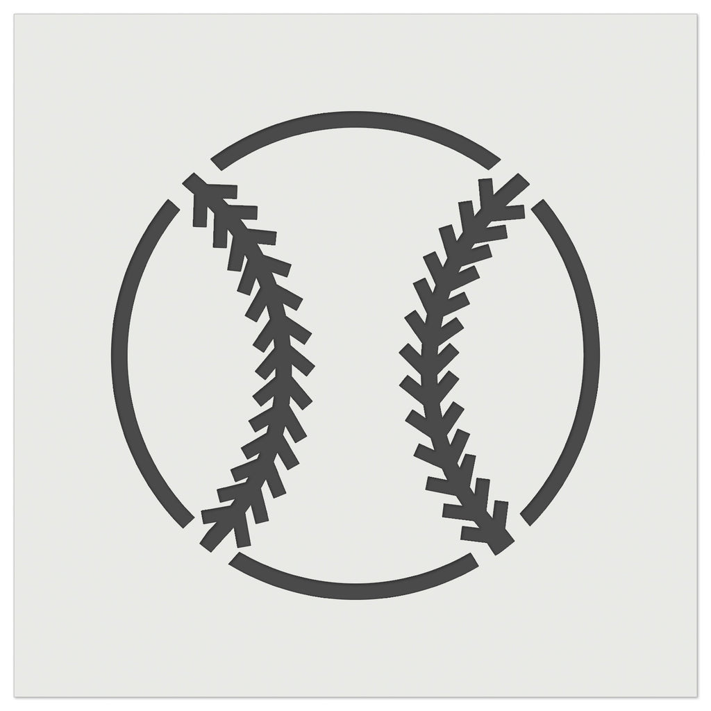 Baseball Softball Wall Cookie DIY Craft Reusable Stencil