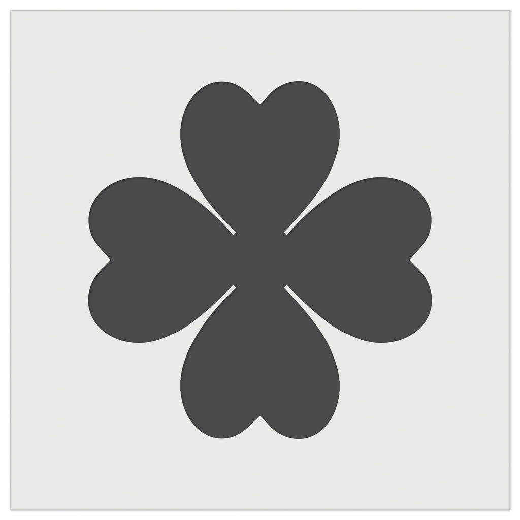 Four Leaf Clover Lucky Solid Wall Cookie DIY Craft Reusable Stencil