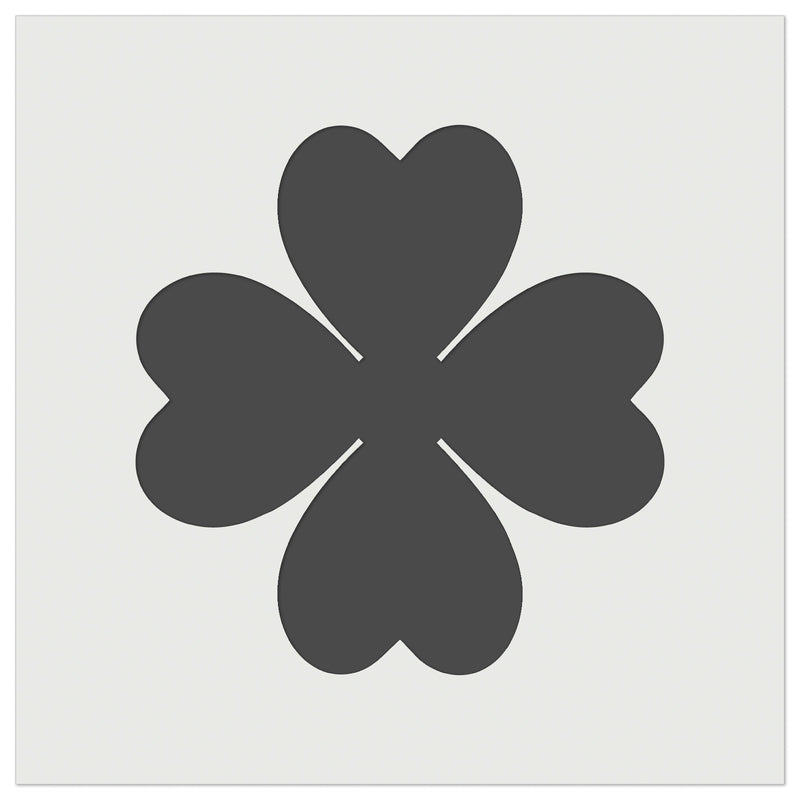 Four Leaf Clover Lucky Solid Wall Cookie DIY Craft Reusable Stencil