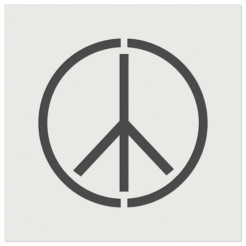 Peace Sign Wall Cookie DIY Craft Reusable Stencil