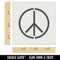 Peace Sign Wall Cookie DIY Craft Reusable Stencil