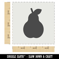 Pear Fruit Solid Wall Cookie DIY Craft Reusable Stencil