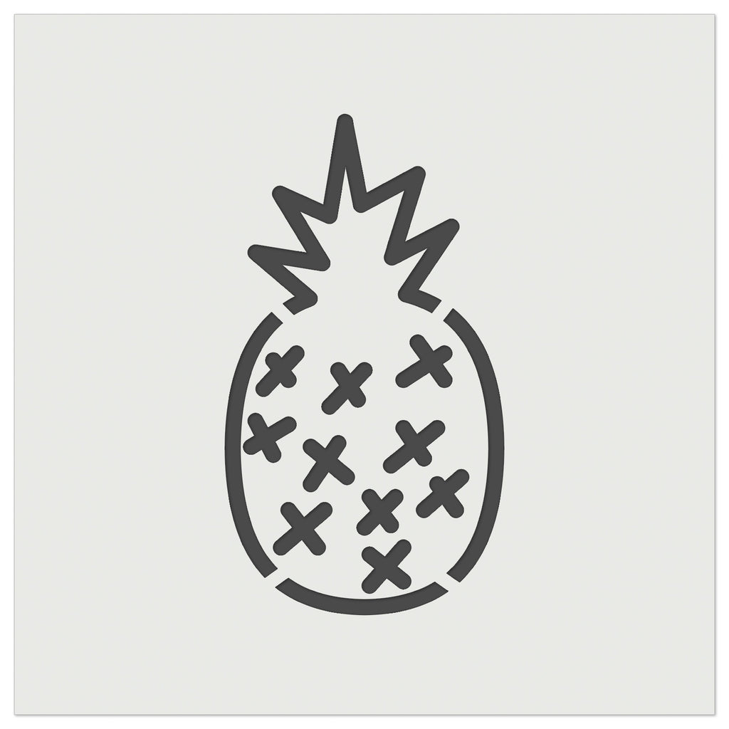 Pineapple Doodle Wall Cookie DIY Craft Reusable Stencil