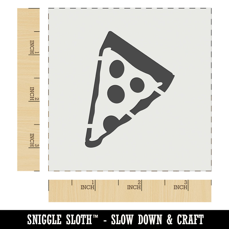 Pizza Slice Abstract Wall Cookie DIY Craft Reusable Stencil