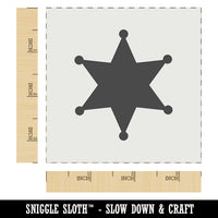 Sheriff Policeman Badge Wall Cookie DIY Craft Reusable Stencil