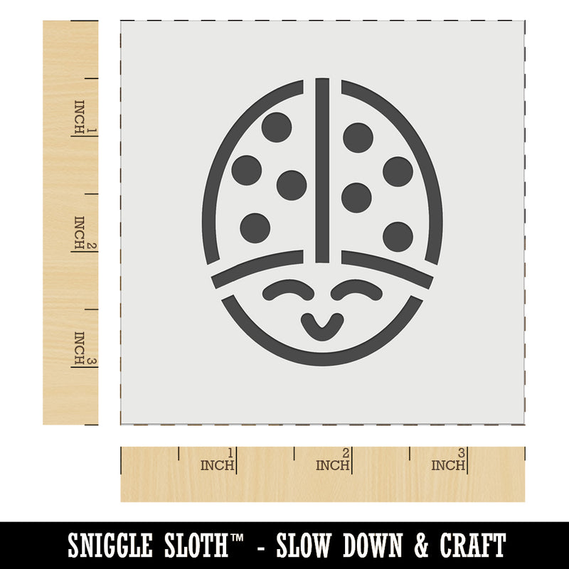 Smiling Lady Bug Wall Cookie DIY Craft Reusable Stencil