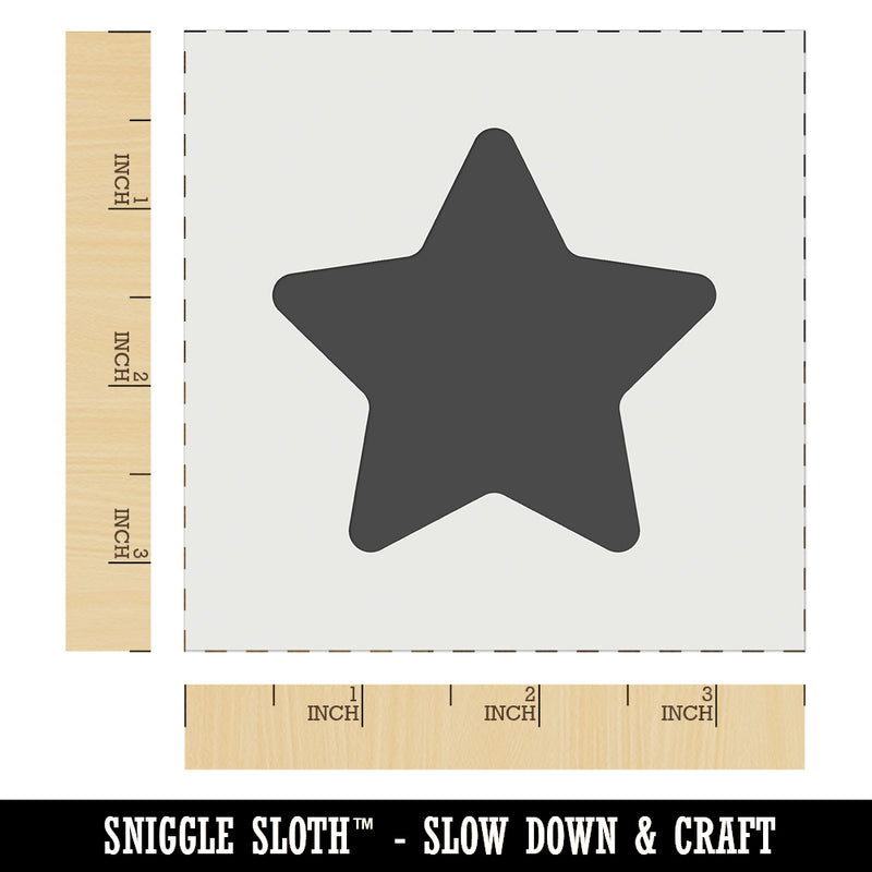 Star Curved Points Wall Cookie DIY Craft Reusable Stencil