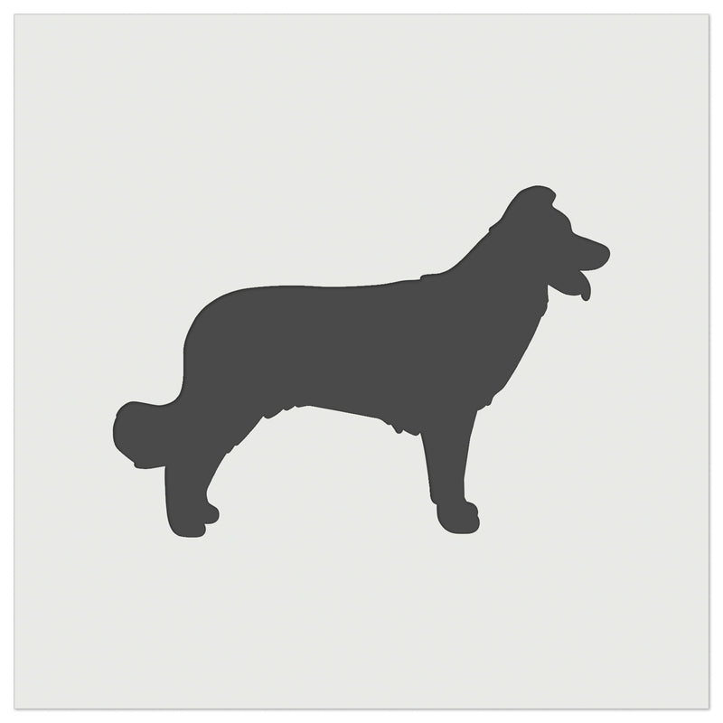 Border Collie Dog Solid Wall Cookie DIY Craft Reusable Stencil