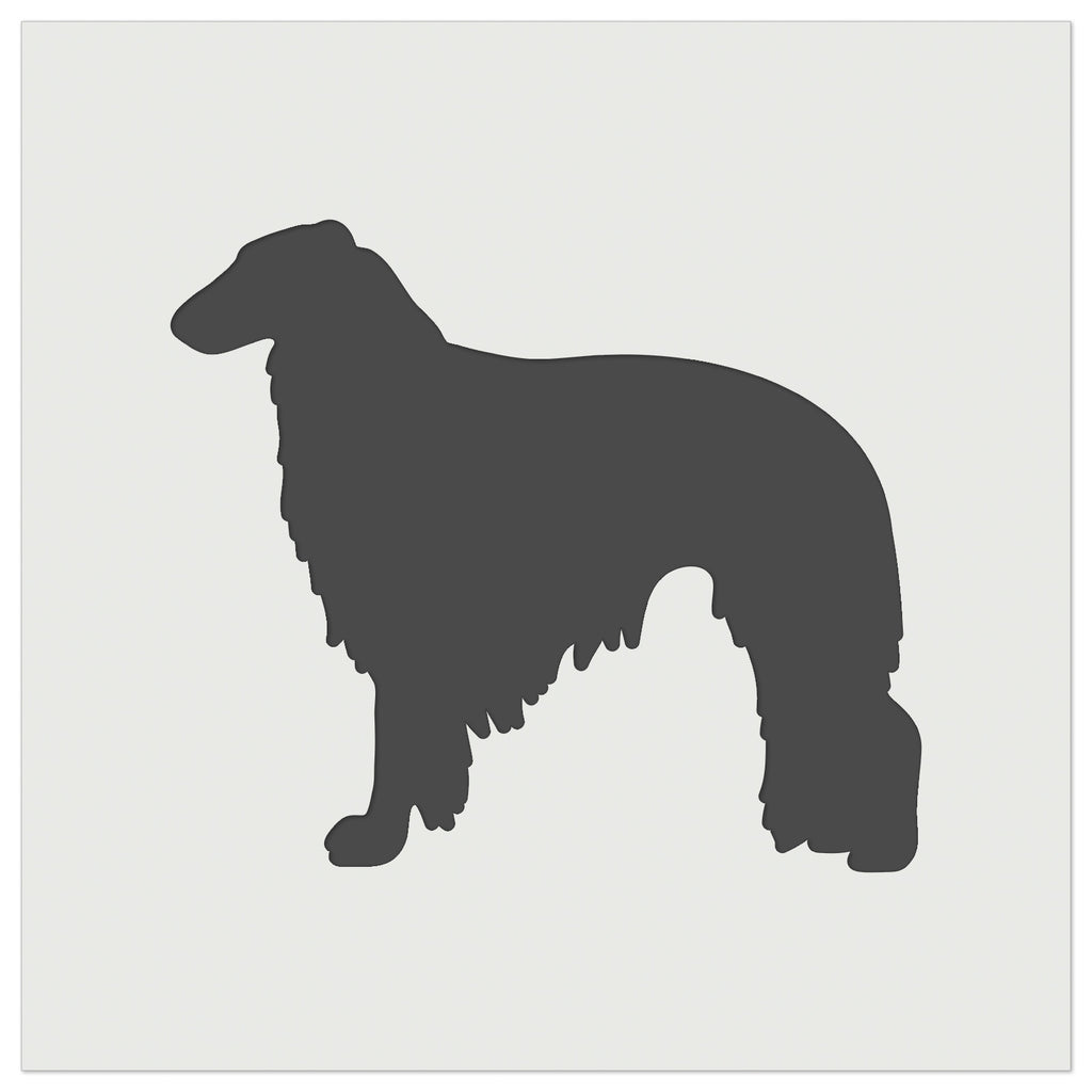 Borzoi Russian Wolfhound Dog Solid Wall Cookie DIY Craft Reusable Stencil