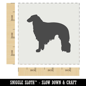 Borzoi Russian Wolfhound Dog Solid Wall Cookie DIY Craft Reusable Stencil