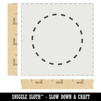 Dashed Circle Outline Wall Cookie DIY Craft Reusable Stencil