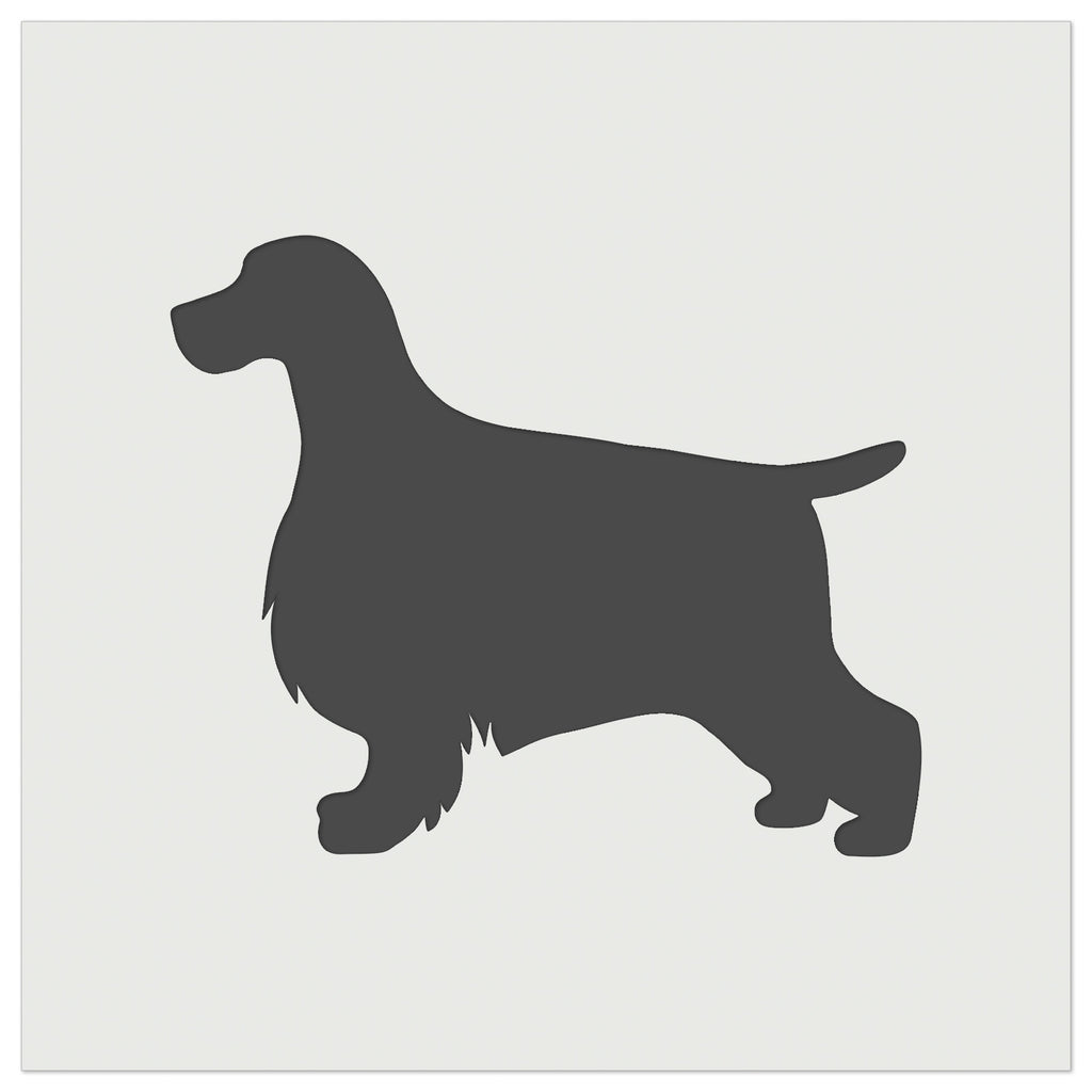 English Cocker Spaniel Dog Solid Wall Cookie DIY Craft Reusable Stencil