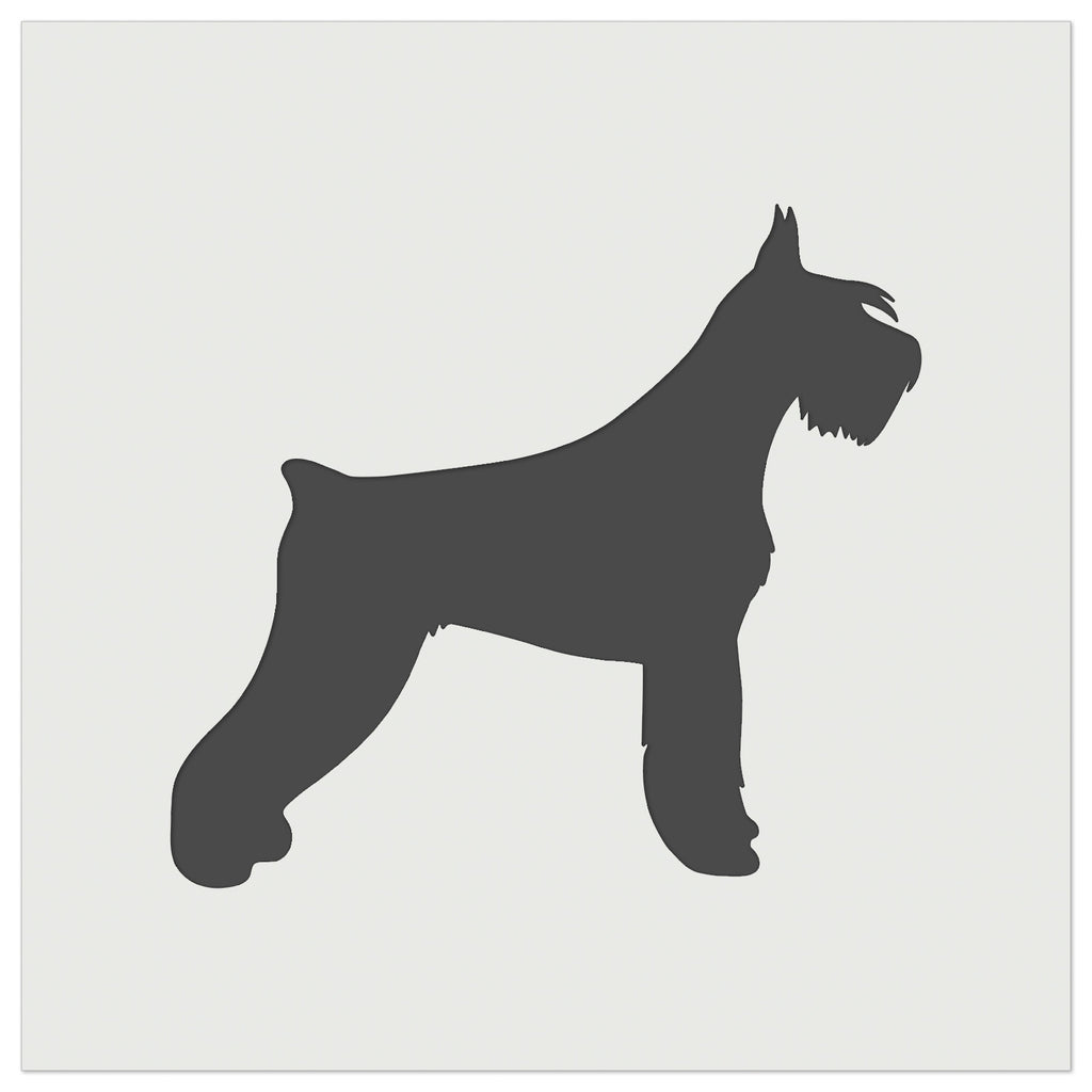 Giant Schnauzer Dog Solid Wall Cookie DIY Craft Reusable Stencil