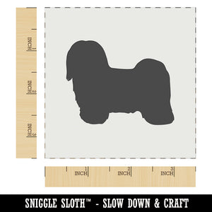 Havanese Dog Solid Wall Cookie DIY Craft Reusable Stencil