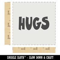 Hugs Fun Text Love Wall Cookie DIY Craft Reusable Stencil