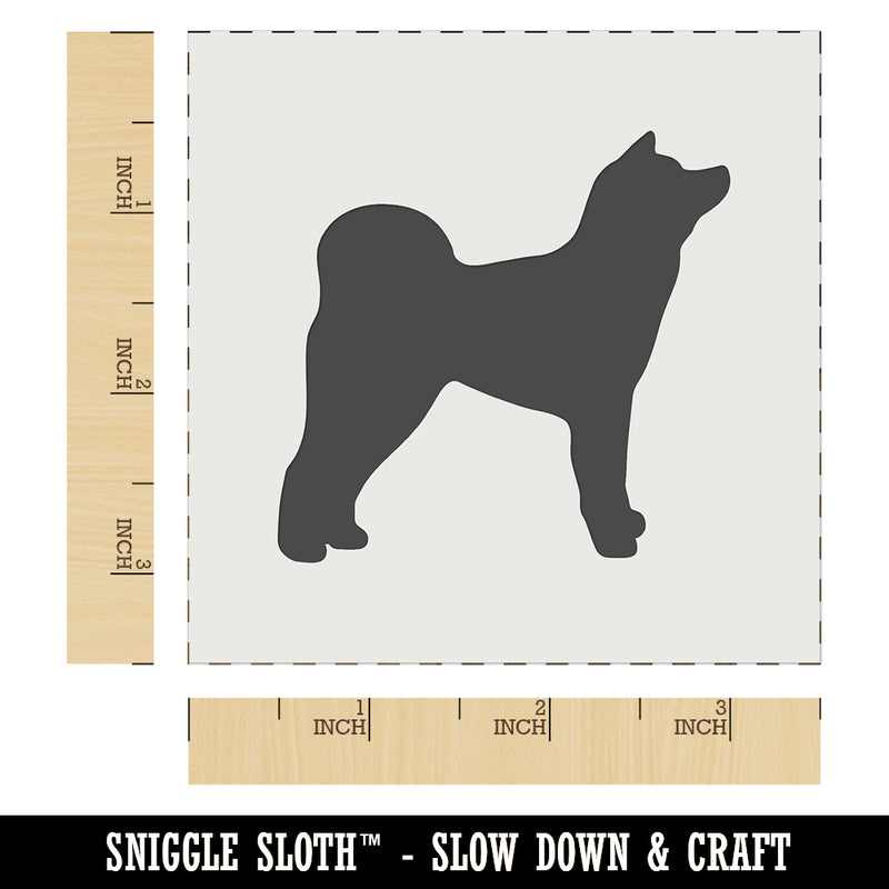 Japanese Akita Dog Solid Wall Cookie DIY Craft Reusable Stencil