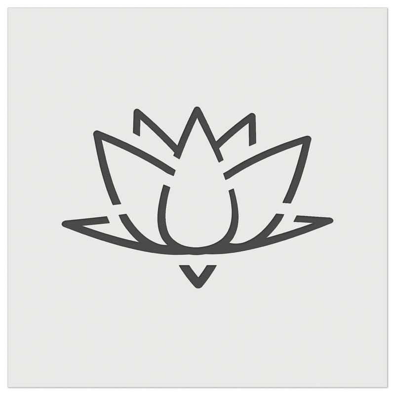 Lotus Flower Outline Wall Cookie DIY Craft Reusable Stencil