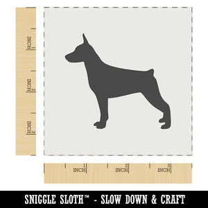 Miniature Pinscher Min Pin Dog Solid Wall Cookie DIY Craft Reusable Stencil