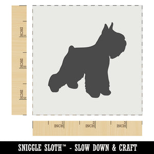 Miniature Schnauzer Dog Solid Wall Cookie DIY Craft Reusable Stencil