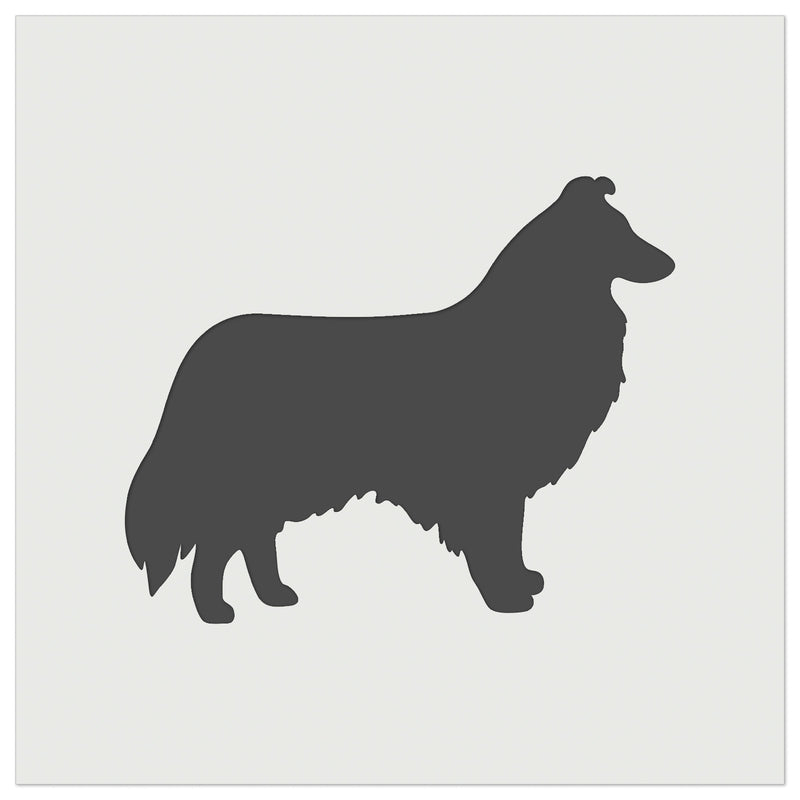 Rough Collie Dog Solid Wall Cookie DIY Craft Reusable Stencil