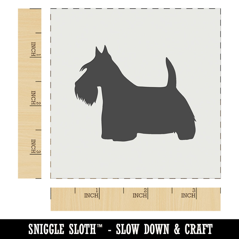 Scottish Terrier Scottie Dog Solid Wall Cookie DIY Craft Reusable Stencil