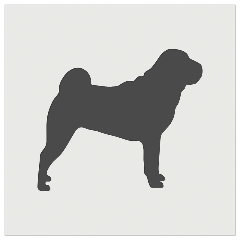 Shar-Pei Dog Solid Wall Cookie DIY Craft Reusable Stencil