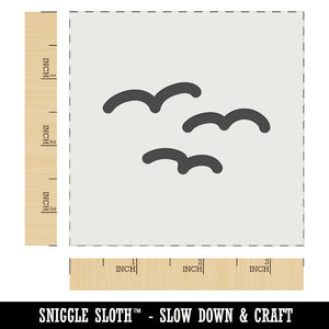 Simple Seagulls Birds Wall Cookie DIY Craft Reusable Stencil