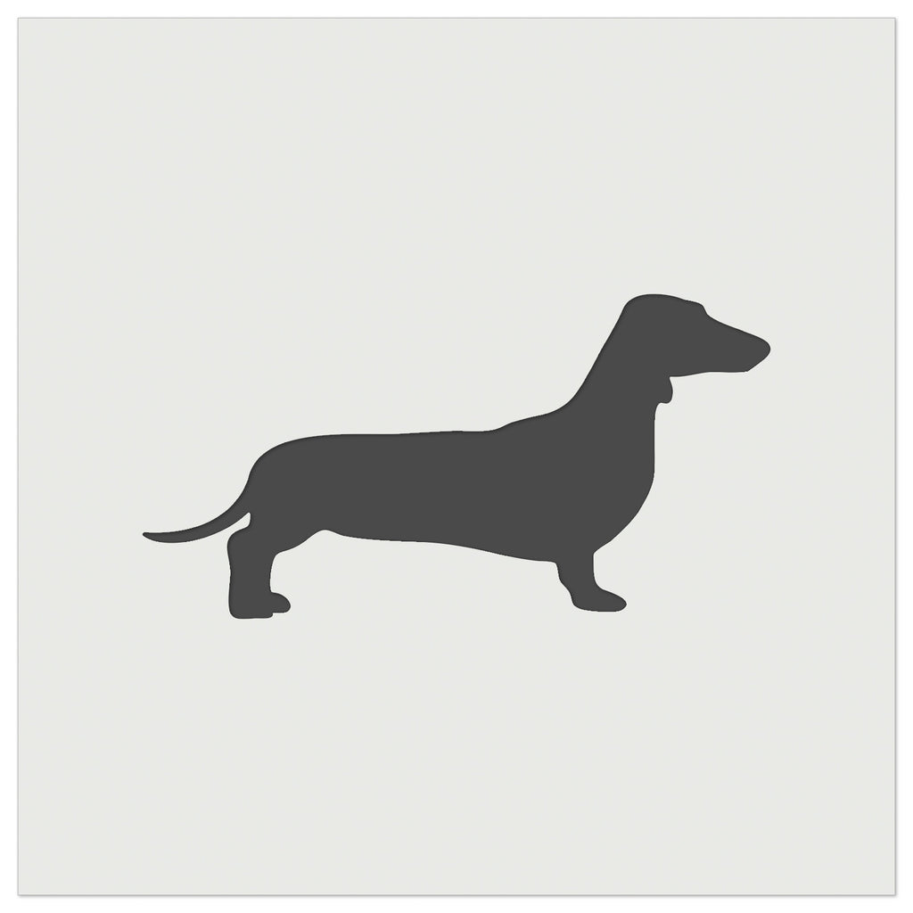 Smooth Haired Dachshund Dog Solid Wall Cookie DIY Craft Reusable Stencil