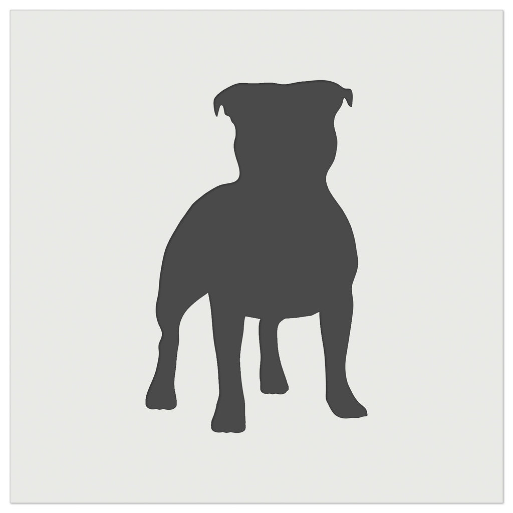 Staffordshire Bull Terrier Dog Solid Wall Cookie DIY Craft Reusable Stencil