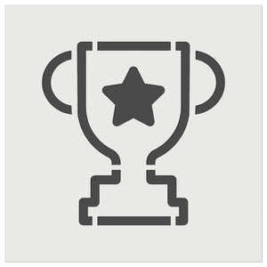 Trophy Award Outline with Star Wall Cookie DIY Craft Reusable Stencil