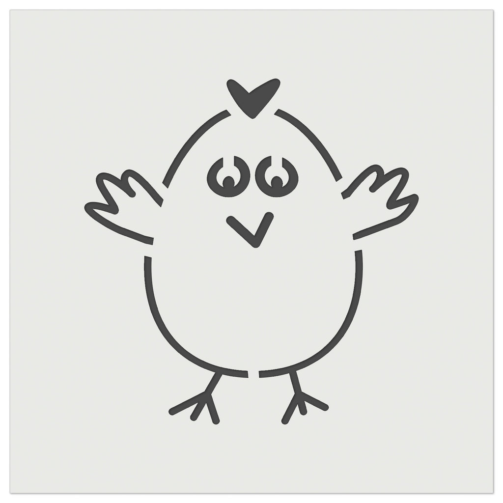 Wary Chicken Wall Cookie DIY Craft Reusable Stencil