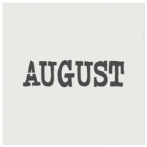 August Month Calendar Fun Text Wall Cookie DIY Craft Reusable Stencil