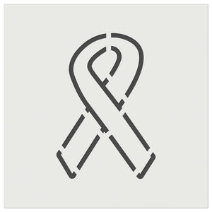 Awareness Ribbon Outline Wall Cookie DIY Craft Reusable Stencil