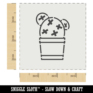 Cactus in Pot Succulent Wall Cookie DIY Craft Reusable Stencil