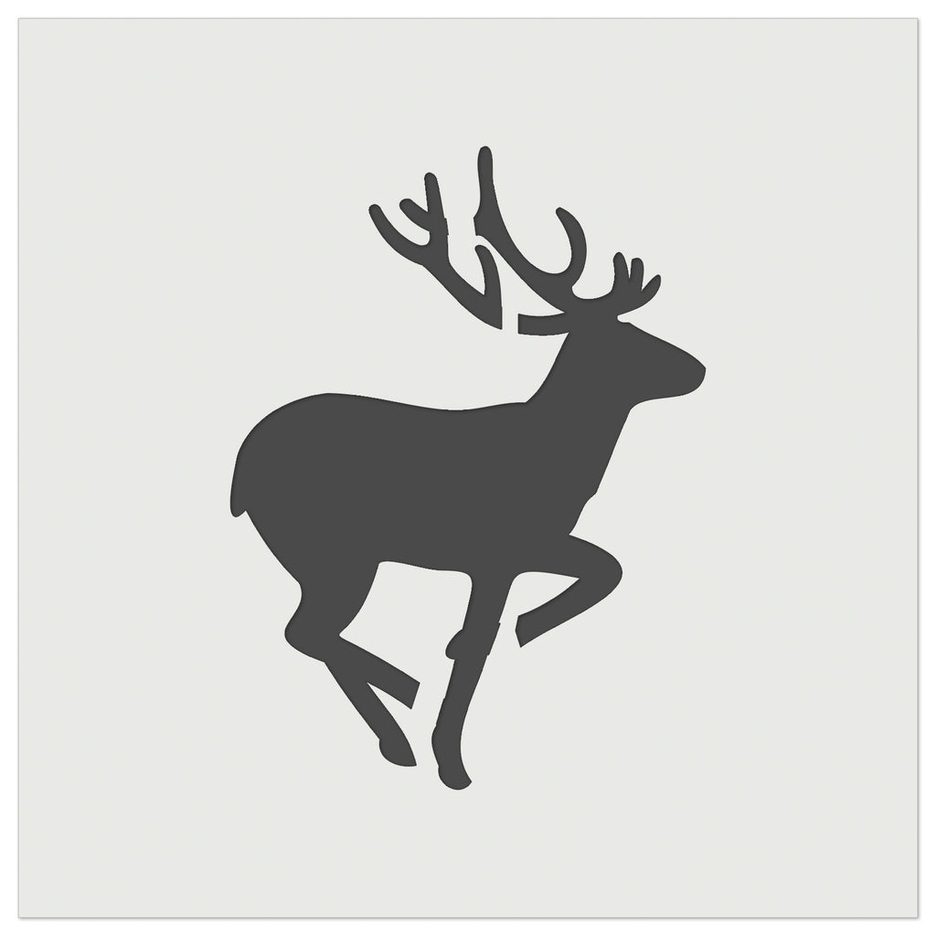 Deer Buck in Profile Solid Wall Cookie DIY Craft Reusable Stencil