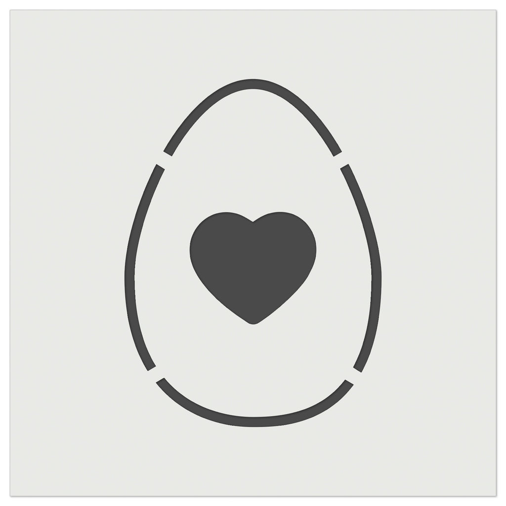 Heart in Egg Wall Cookie DIY Craft Reusable Stencil