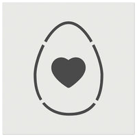Heart in Egg Wall Cookie DIY Craft Reusable Stencil