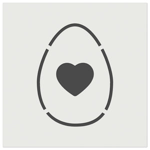 Heart in Egg Wall Cookie DIY Craft Reusable Stencil