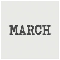 March Month Calendar Fun Text Wall Cookie DIY Craft Reusable Stencil