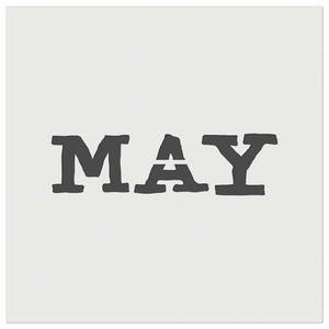 May Month Calendar Fun Text Wall Cookie DIY Craft Reusable Stencil